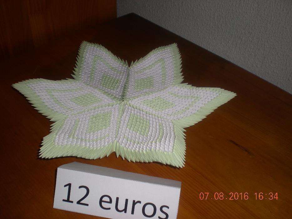 Jarras em Origami 3d