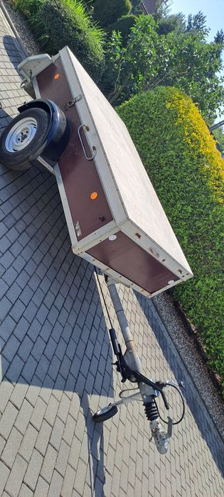 Przyczepka przyczepa niemiecka ocynk z hamulcem 1200kg 250x130cm burty 40cm jak westfalia humbaur towarowa
