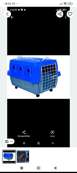 Caixa de transporte animal