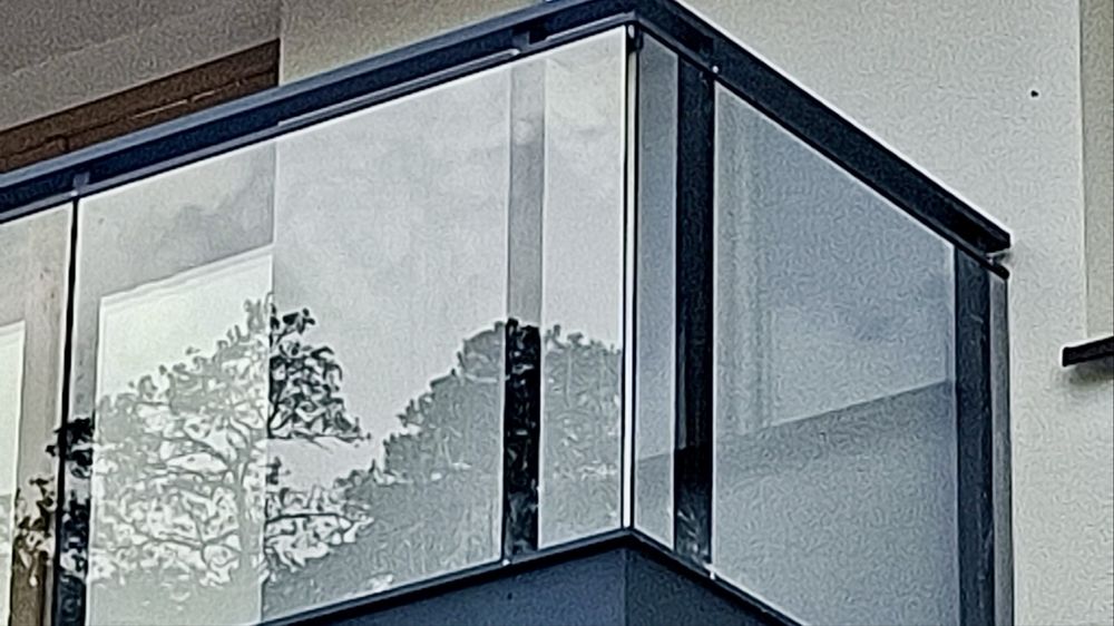 Balustrada szklana ,stal nierdzewna