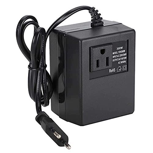 Przejściówka z transformatorem mocy 300 W, z 220 V na 110 V, typu UE