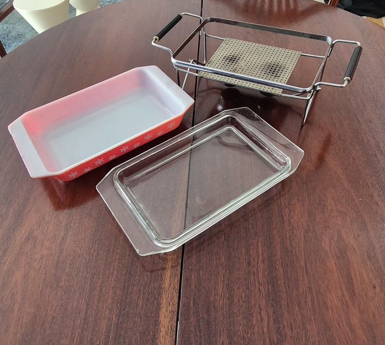Pyrex com rechaud