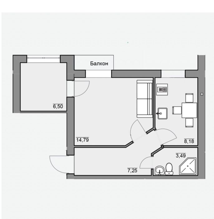 Квартира, новобуд