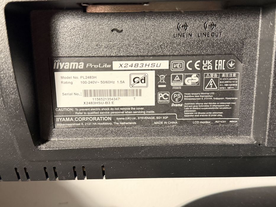 monitor Iiyama ProLite X2483HSU