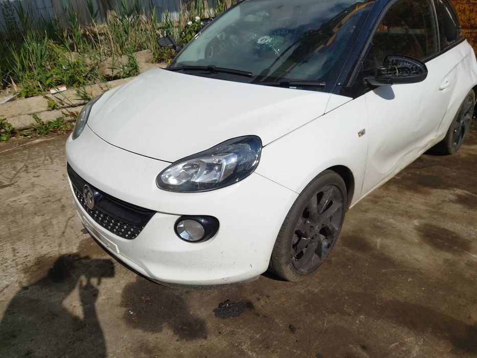 Opel Adam zderzak przód kompletny biały zestaw startowy kierownica