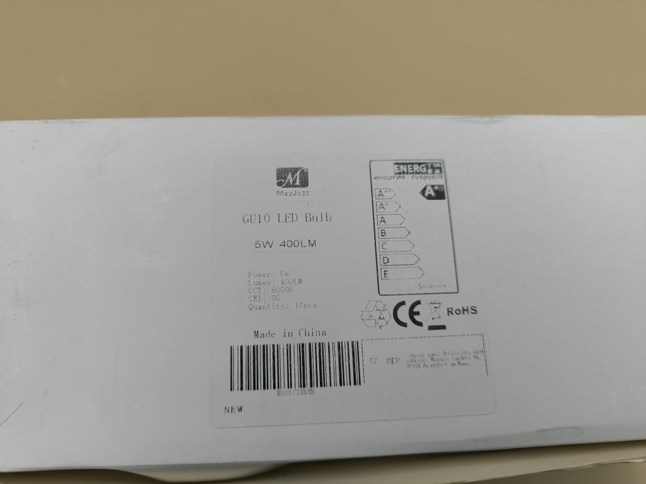 Żarówki GU10 LED 5w 400 Lm - 10 sztuk
