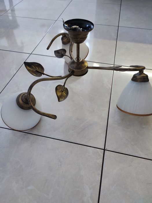 Żyrandol lampa sufitowa liście