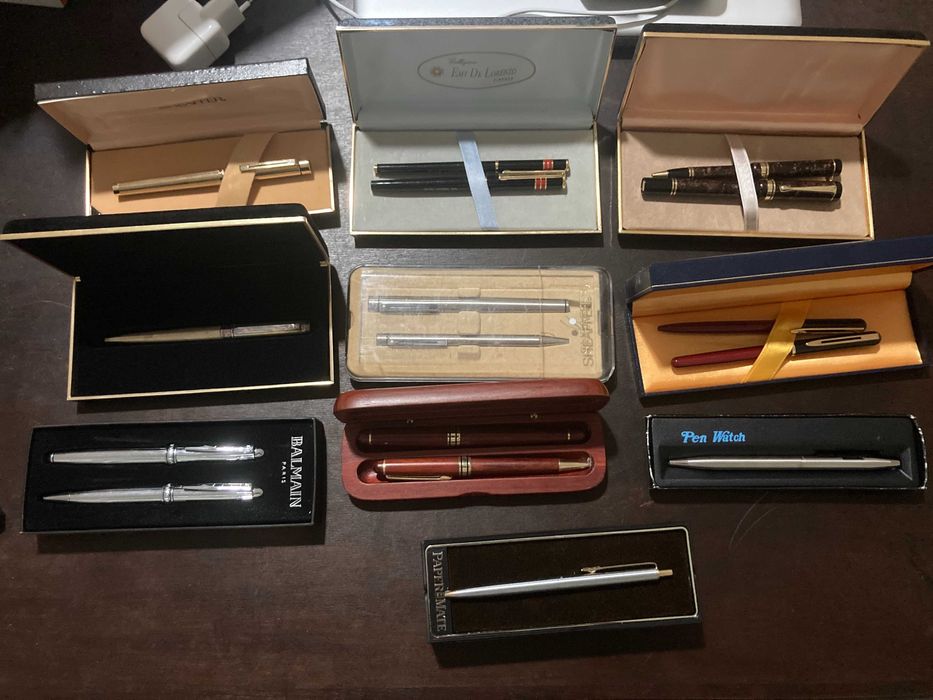 Canetas várias para venda - algumas de colecção parker cross Dupont