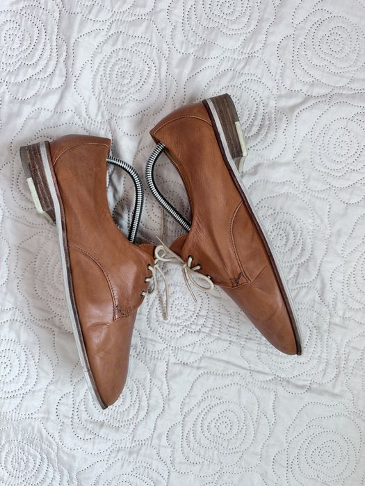 Everybody by Bz. Moda 40 mokasyny skóra naturalna camel