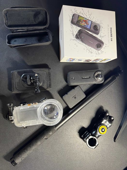 Insta360 X4 (8K) - Kit Completo c/ Invisible Dive Case e Extras