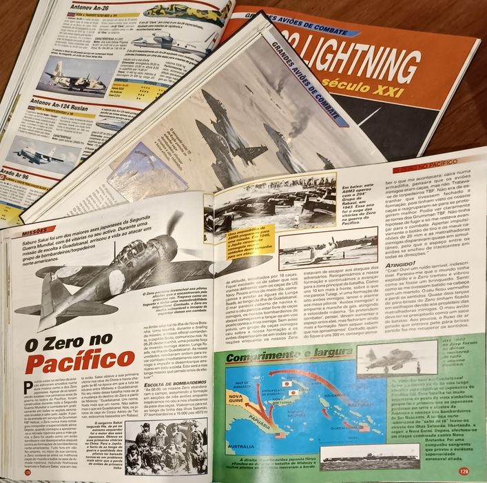 Livros de Aviões de Guerra mais um livro de Manual de Modelismo Aéreo