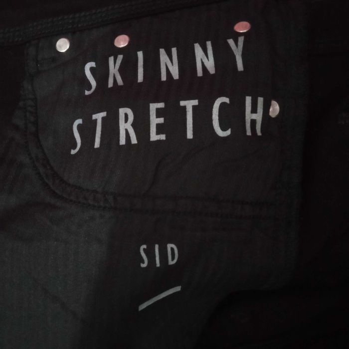 River Island jeansowe czarne szorty męskie r. 32 jak nowe
