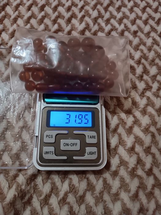 Янтарные бусы СССР.