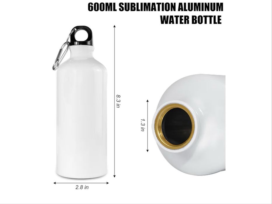 10 Garrafas para Sublimaçao 600ml -Novas, ideal para personalizar