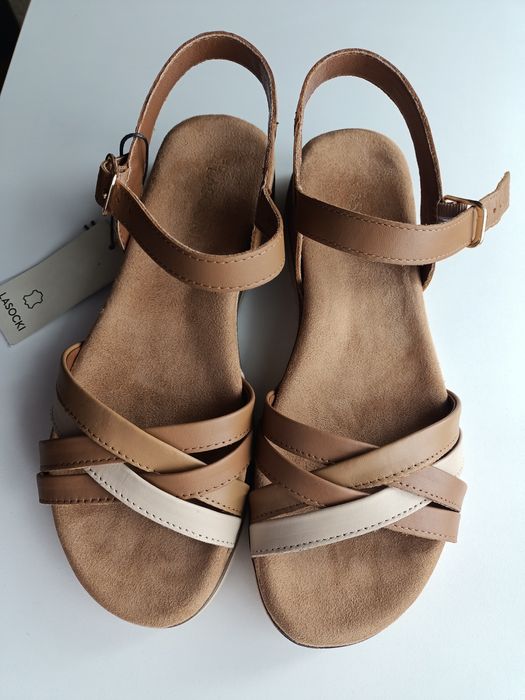 Skórzane sandały Lasocki