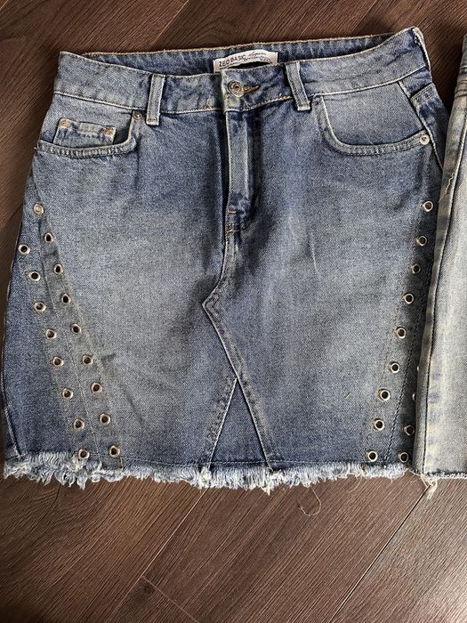 Спідниця юбка джинсова розмір м zara h&m reserved