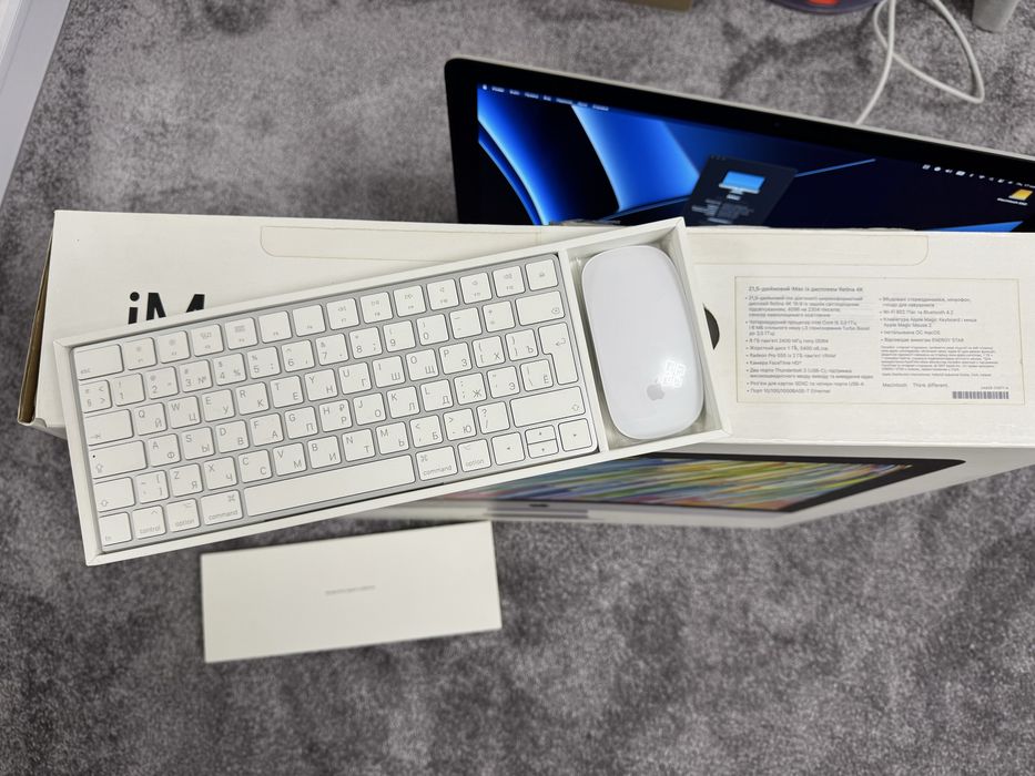 iMac 21.5” 4K (2017) — швидкий SSD, повний комплект