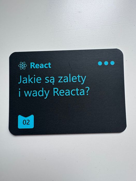 Fiszki Java Script +  React