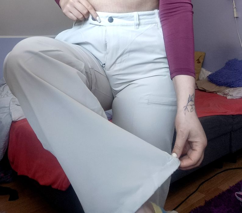 Spodnie spodenki L xl beżowe jasne