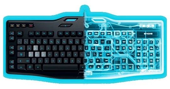 LED МЕМБРАННА Клавиатура Logitech Gaming Keyboard G105 RUS USB blac