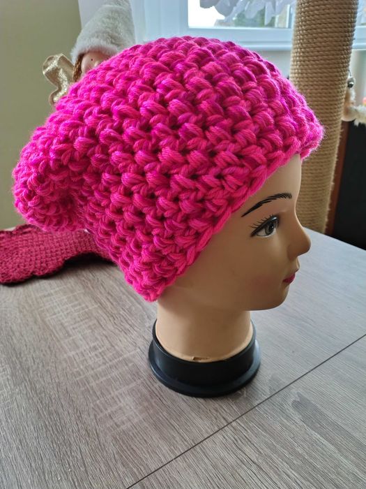 Ciepła zimowa czapka z akrylu i wełny