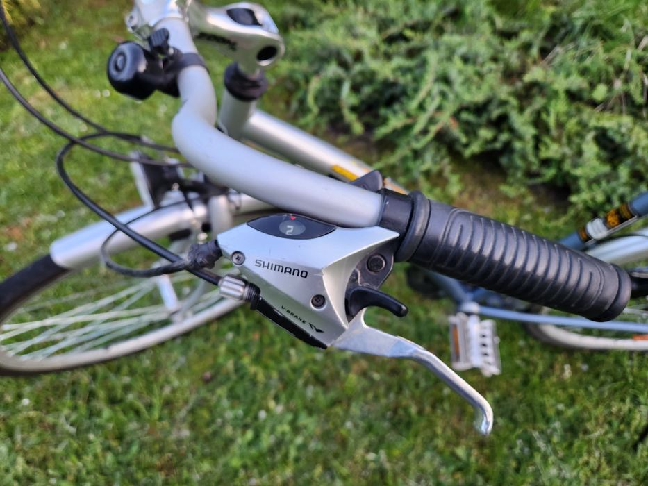 Rower miejski z przerzutkami shimano rama damka