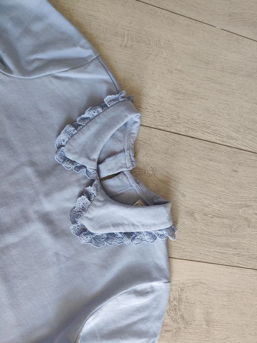 Cool club 140 bluza kołnierzyk koronkowy smyk