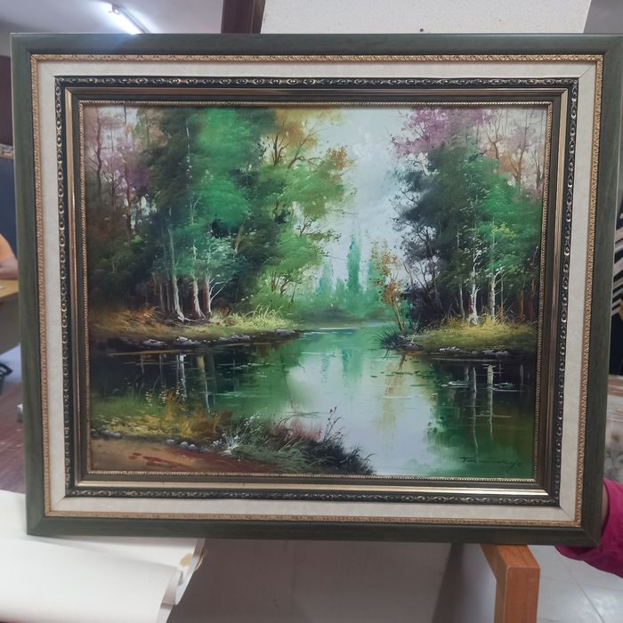 Oleo "Bosque" de Tamayo