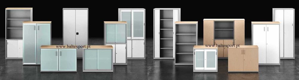 Armários de Escritório Várias Medidas em Estrutura Melamina / Madeira