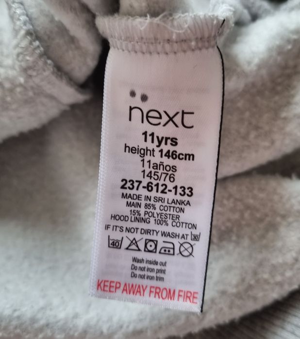 Bluza z kapturem Next roz 146cm