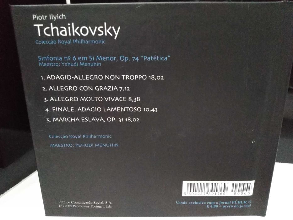 Cds com Livro Compositores Tchaikovsky,Antonín Dvořák e Léo Delibes.