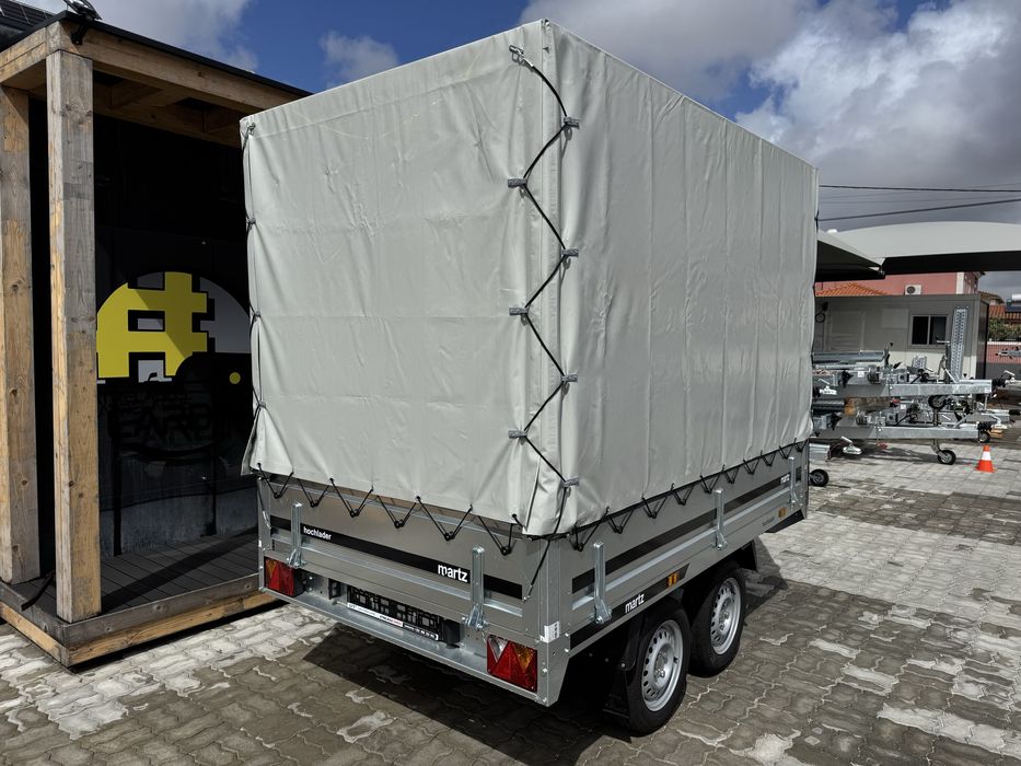 Atrelado MARTZ HOCHLADER 250/2 + lona de cobertura. NOVO