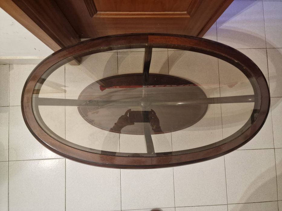 Mesa de centro c/vidro