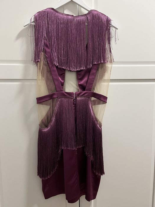 Sukienka Fiolet Babylon Balmain Les Bourdelles S włoska