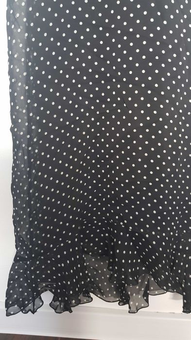 Armani junior sukienka zwiewna w groszki 40 L