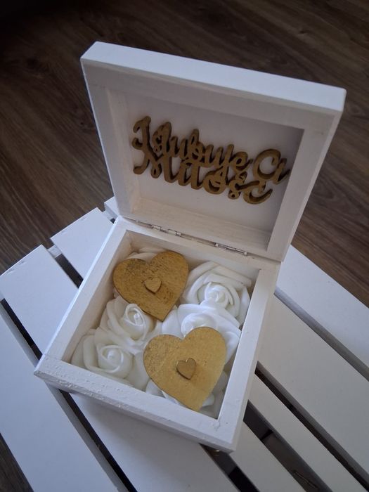 Skrzynka+pudełko na obrączki