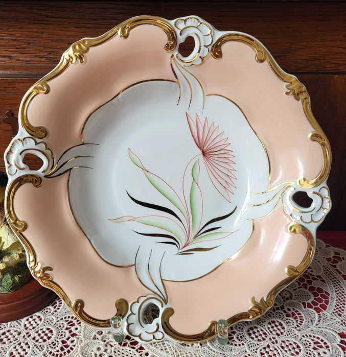 Блюдо Weimar Германия. Необычный декор. Винтаж.