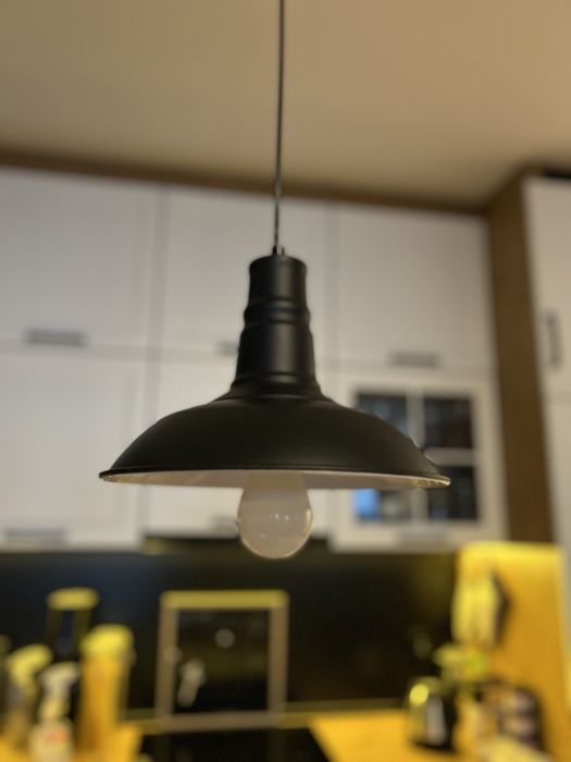 żyrandol / industrialne lampy wiszące czarne loft