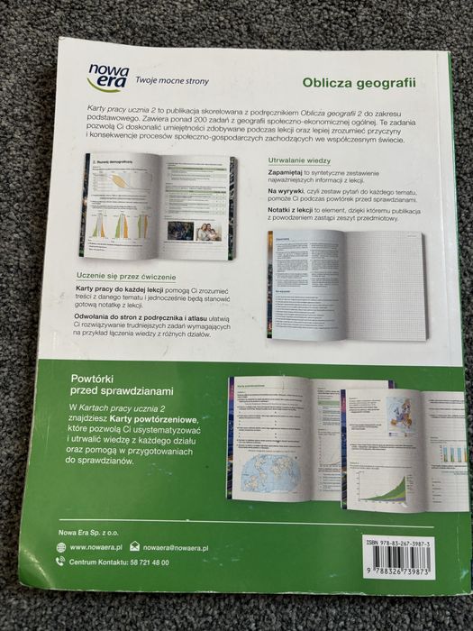 Geografia Oblicza geografii Karty pracy 2