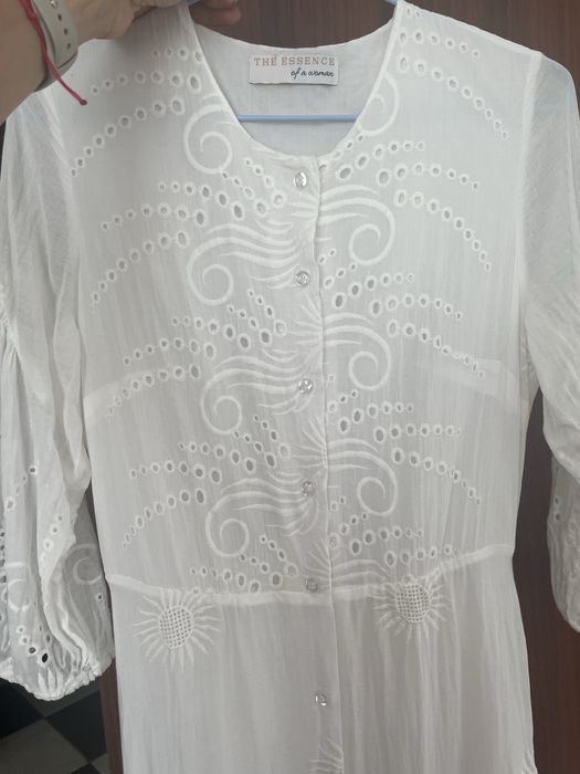 Біла сукня з прошви Theessence.ua вишиванка