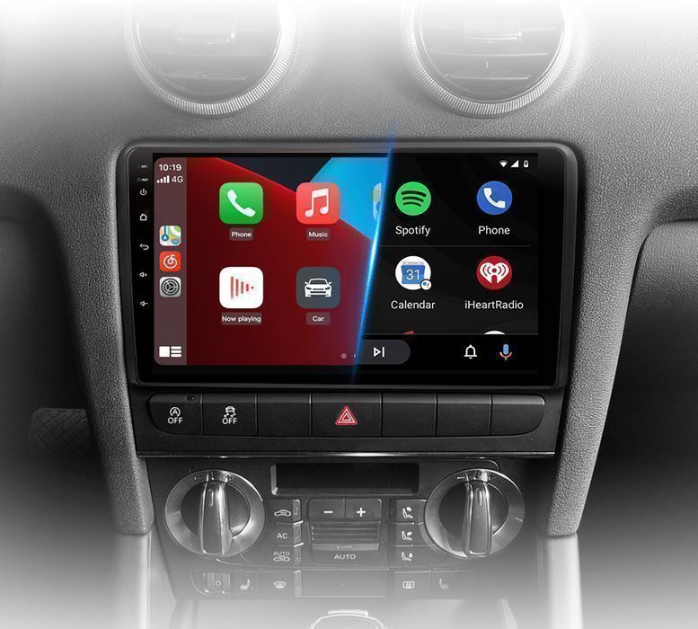 Audi A3 8P 2003–2013 – Radio Android 15 9” CarPlay Android Auto 4GB/64GB GPS Nawigacja Stacja Multimedialna WiFi Bluetooth DSP 4G LTE PL