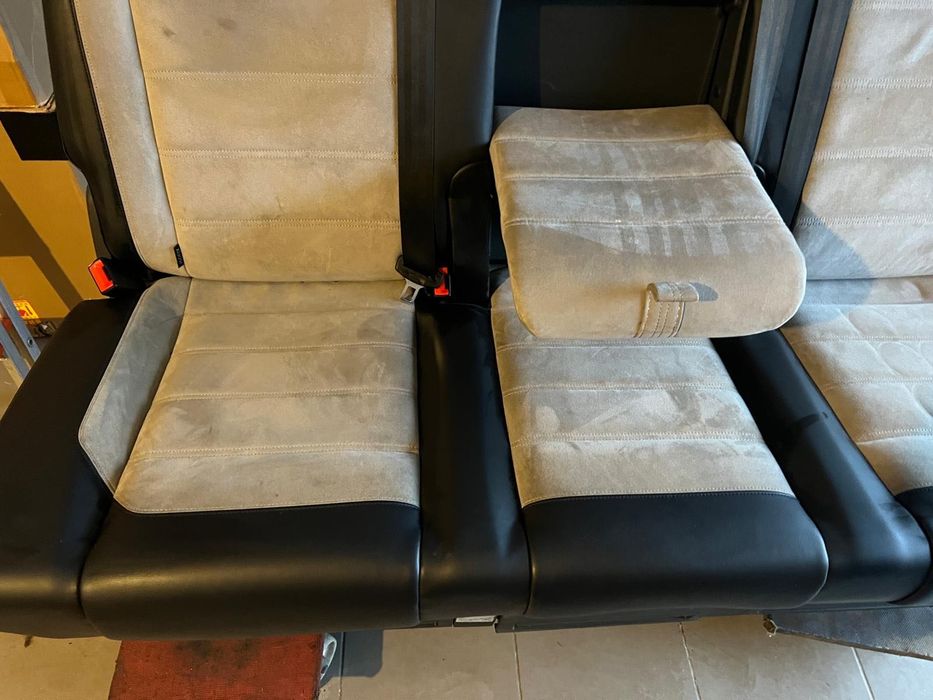 Kanapa 3 osobowa rozkładana łóżko Multivan T6 T5 lift skóra Alcantara