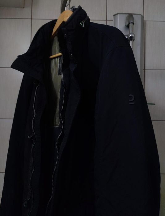 Kurtka męska elegancka niebieska granatowa Calamar classic XL czerwona