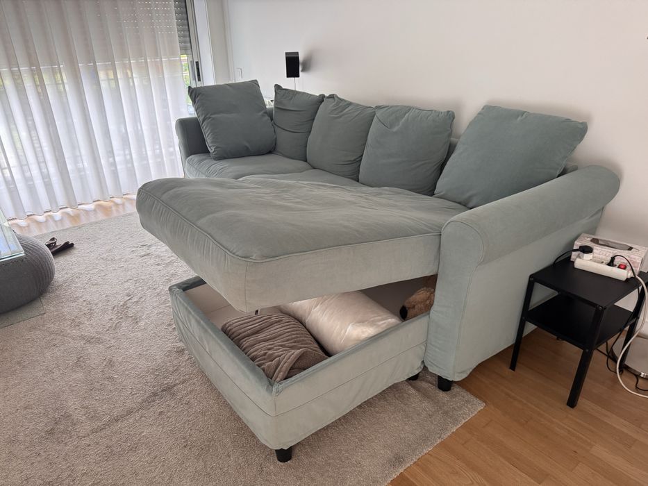 Sofa 3 lugares c/ chaise longue IKEA Gronlid