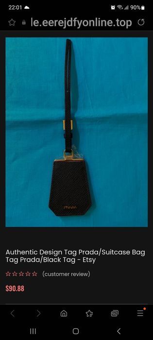 Продаю кожаный брелок на сумки Prada оригинал