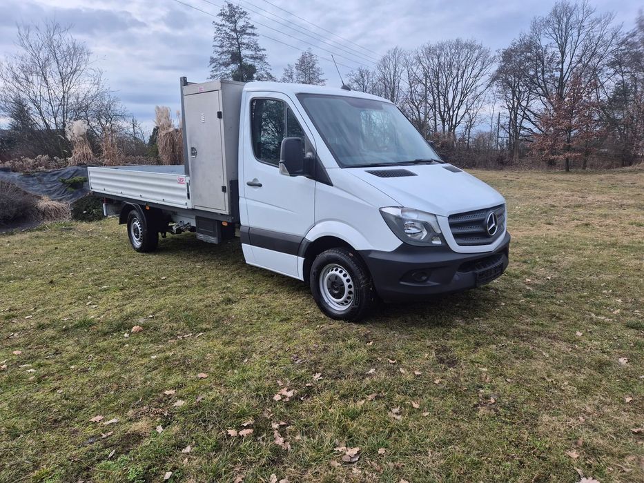 Mercedes-Benz SPRINTER 313 CDI MAX SKRZYNIA KLIMA HAK 124 TYŚ KM UDOKUMENTOWANE SERWISOWANY ASO  Serwisowany,Tempomat,Klima,Nowe Opony