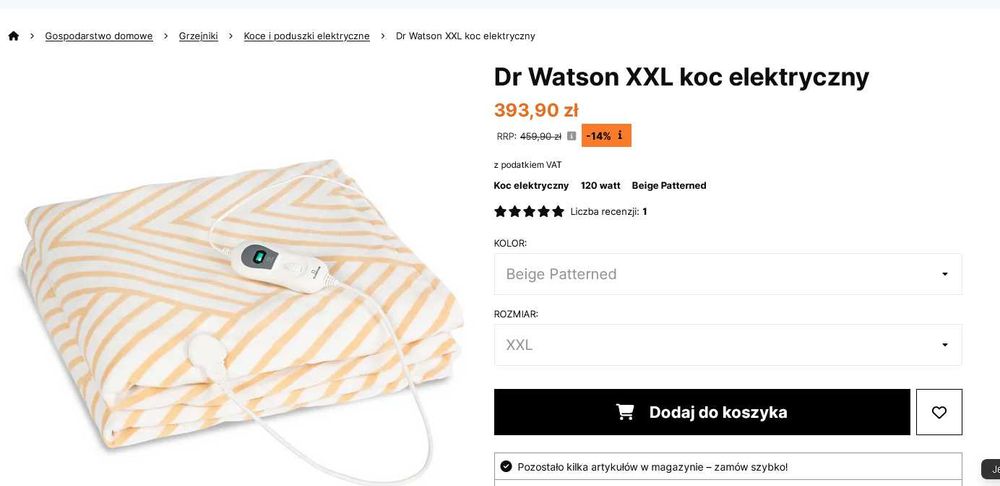 Super Koc elektryczny Dr.Watson XXL