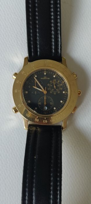 Zegarek Fortis, chronograf, vintage.