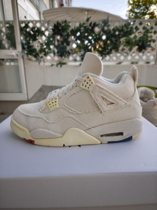 Air Jordan 4 Retro Blank Canvas Women’s EU 39 / US 8W – DQ4909-100 – Excellent Condition