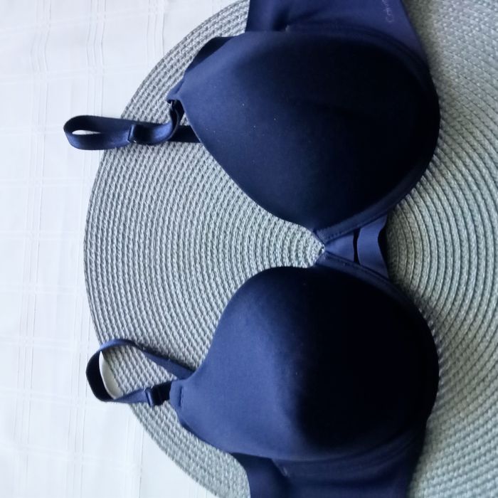 Biustonosz komfortowy, granatowy Calvin Klein 80B
